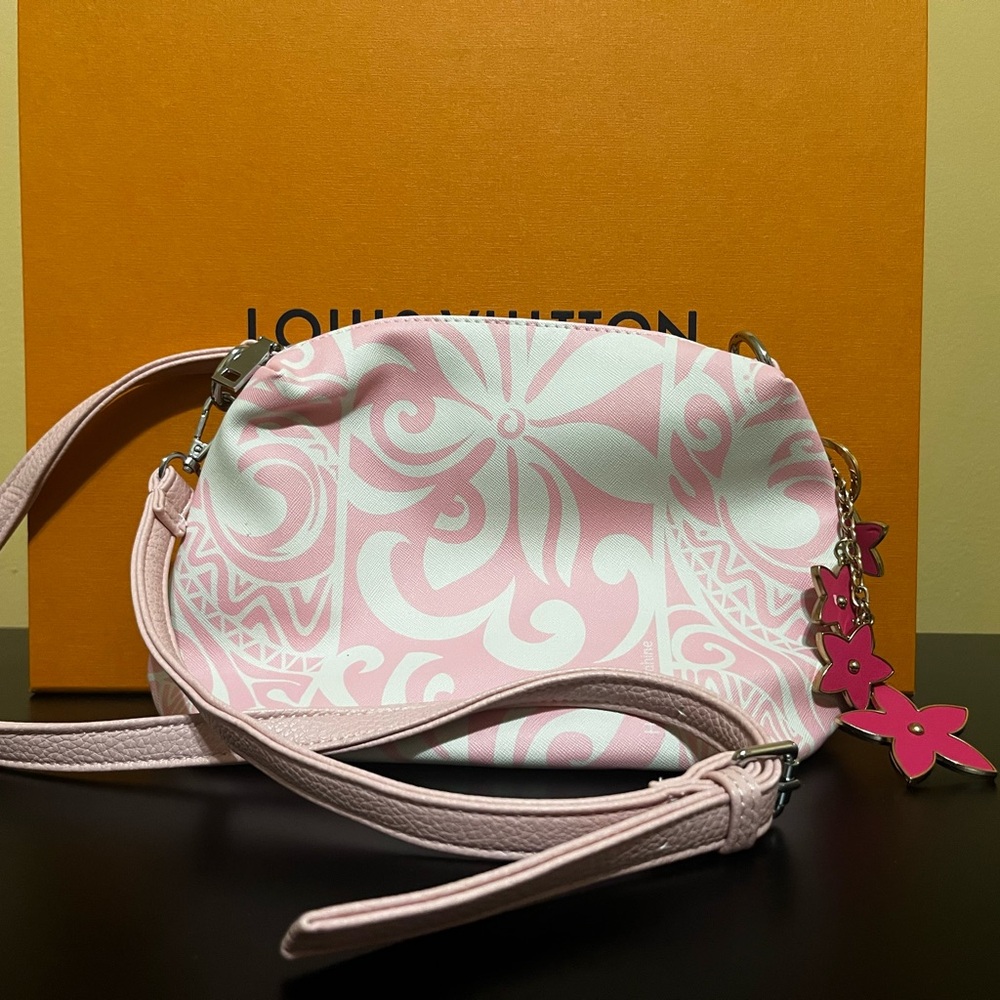 Pink Happy Wahine Crossbody Purse
